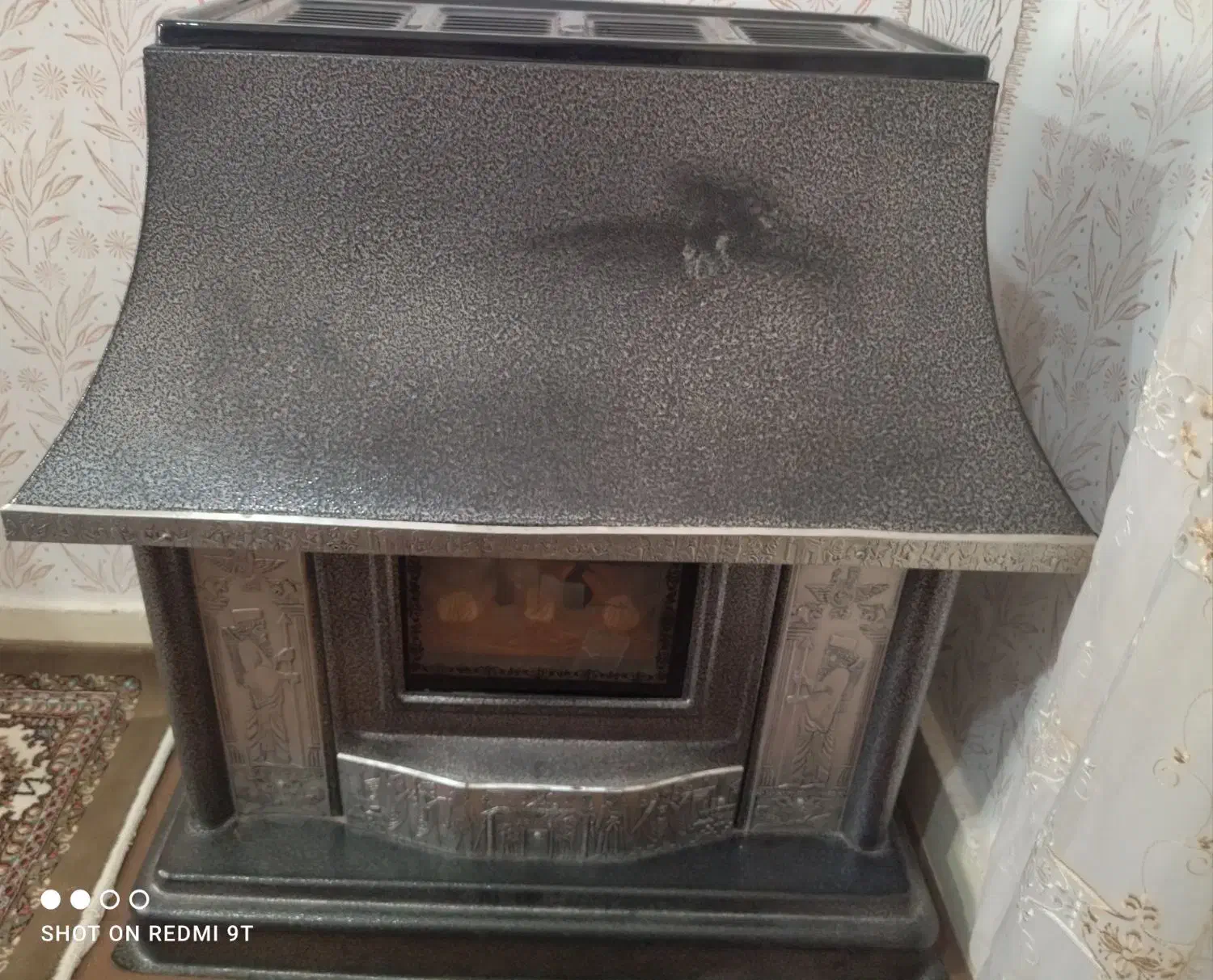 بخاری گازی شومینه|بخاری، هیتر، شومینه|تایباد, |دیوار