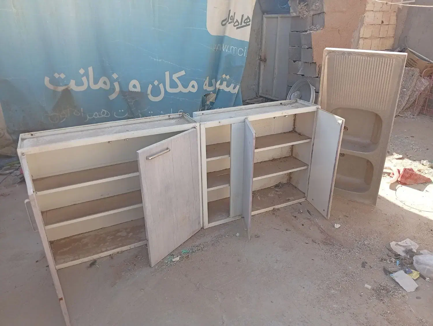 کابینت سالم و سینک دوقلو|مصالح و تجهیزات ساختمان|اشکذر, |دیوار