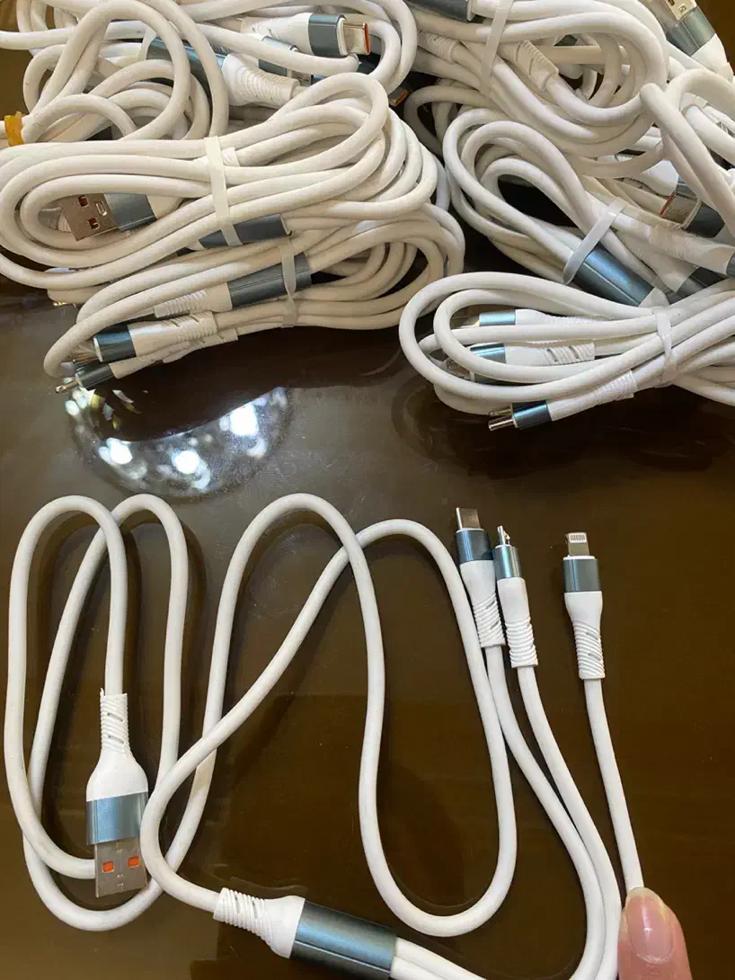 شارژر سه کاره ایفون شیائومی سامسونگ|لوازم جانبی موبایل و تبلت|قشم, |دیوار