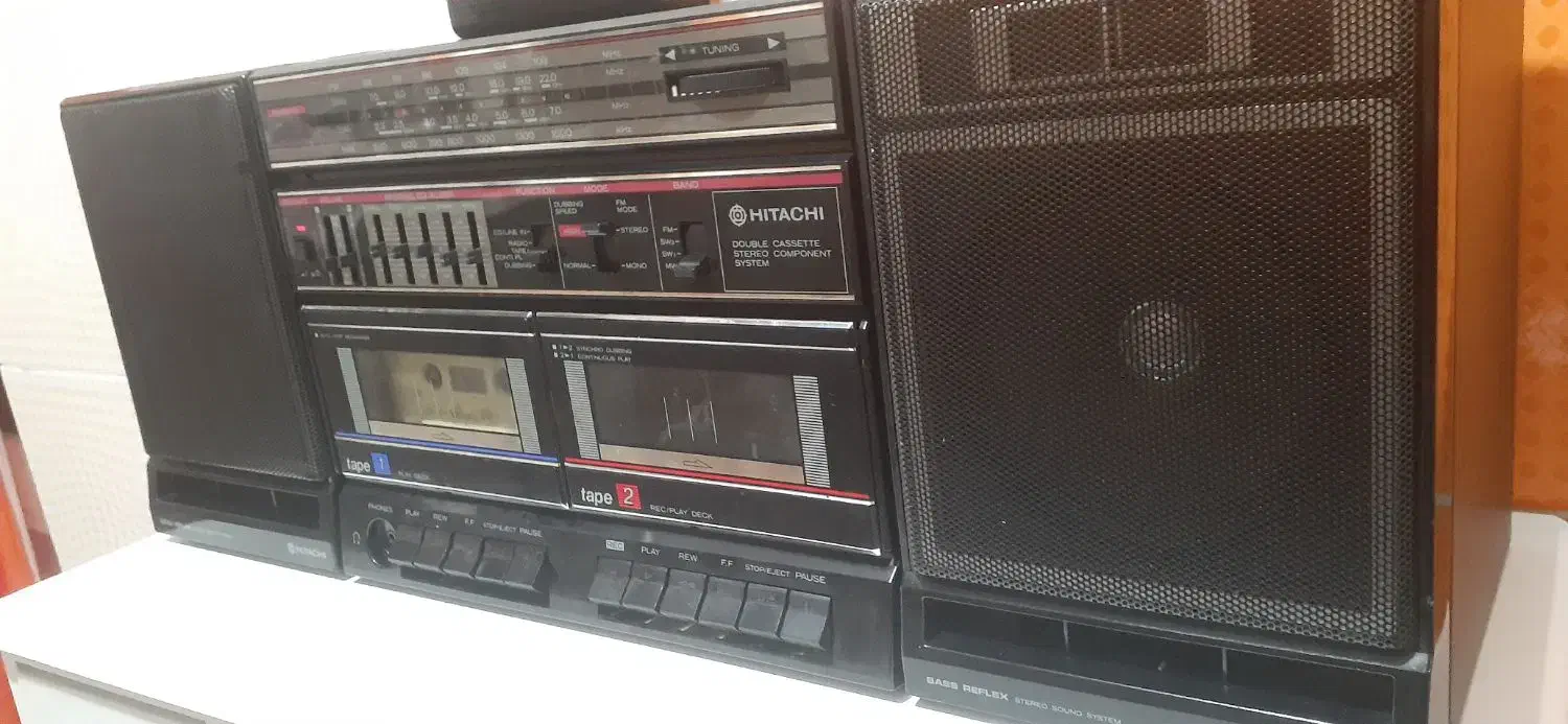 رادیو و ضبط استریو دو کاست هیتاچی و واکمن سونی|سیستم صوتی خانگی|بندرعباس, |دیوار