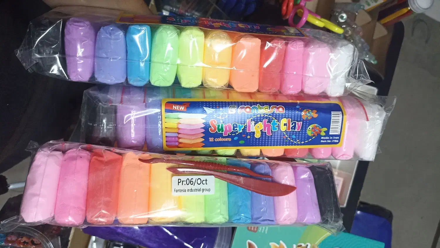 خمیر 12رنگ کِلی (خمیر چینی مجسمه سازی )|اسباب‌‌بازی|سنندج, |دیوار