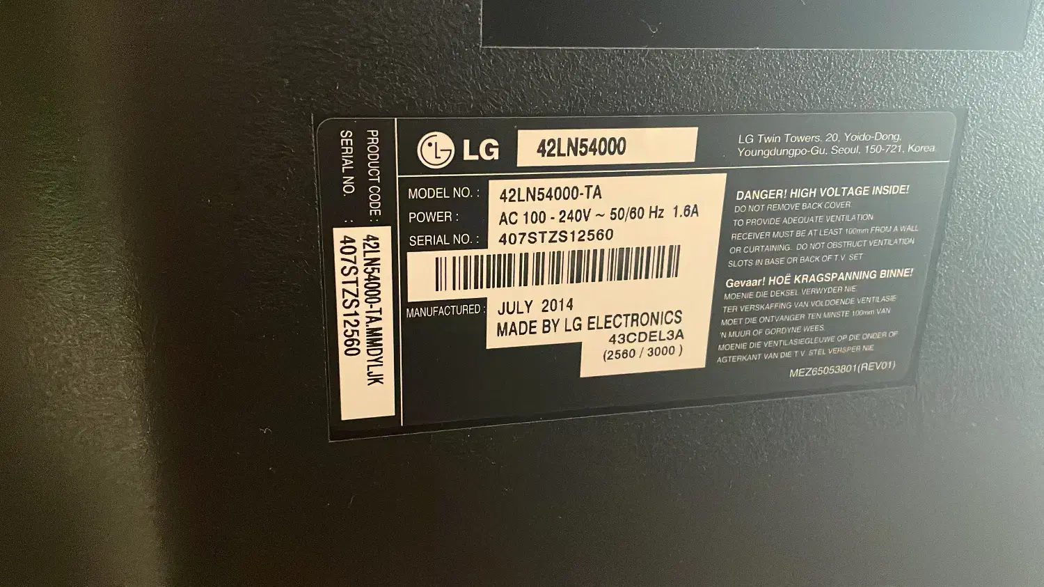 ال ای دی ۴۲ اینچ الجی|تلویزیون و پروژکتور|اصفهان, فیض|دیوار