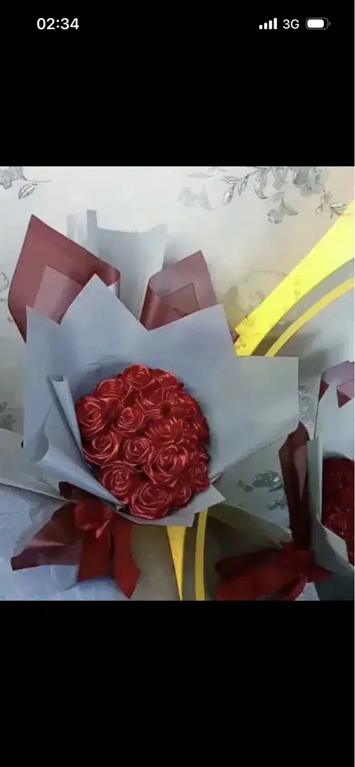 دسته گل روبانی/دسته گل عروس/باکس گل|گل مصنوعی|بوشهر, |دیوار