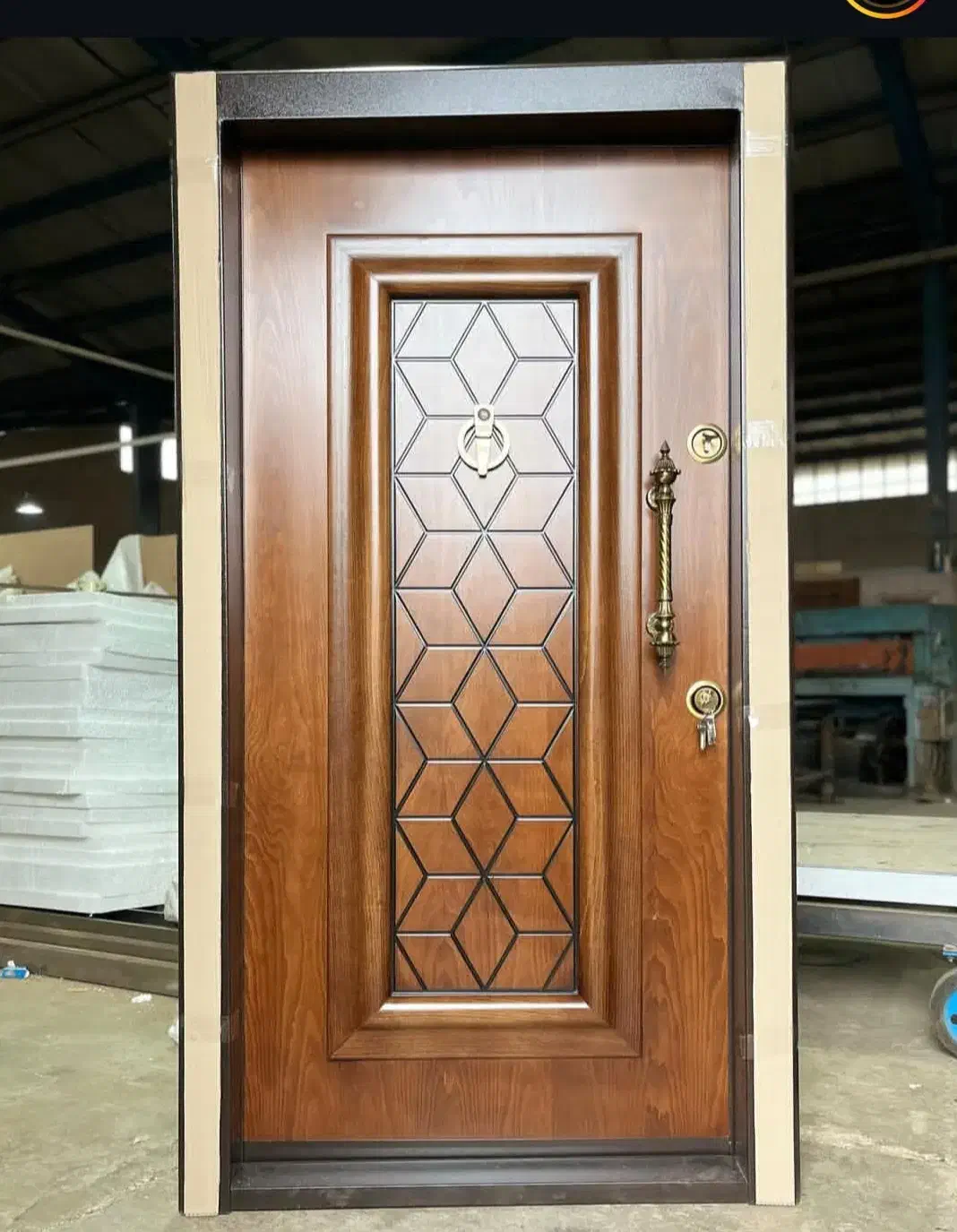 درب ضد سرقت طرح دوقاب کلاسیک نما کامپوزیت کد M214|مصالح و تجهیزات ساختمان|نور, |دیوار