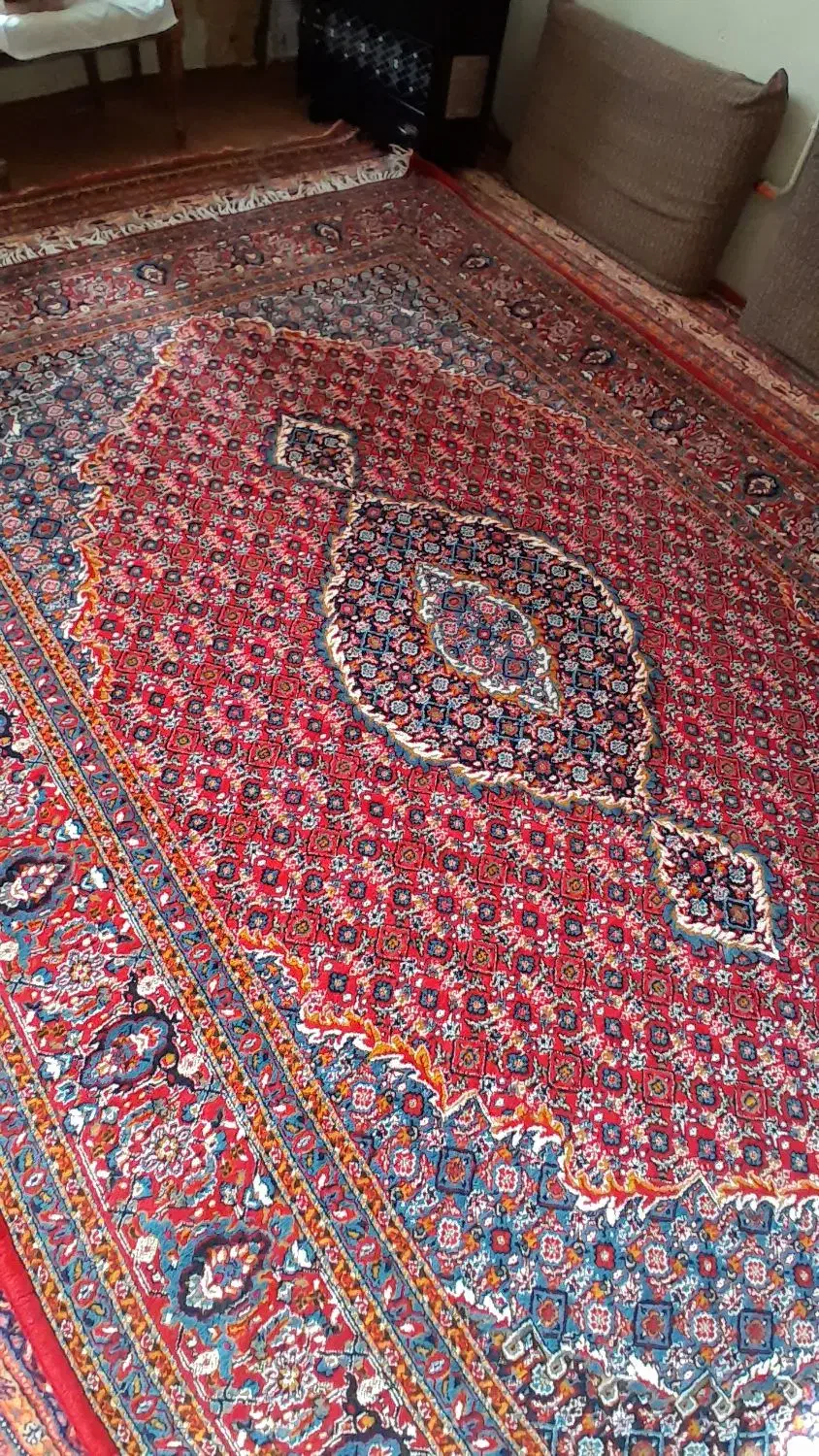 طرح دستباف نخی یدونه شش متری|فرش|کرمانشاه, |دیوار