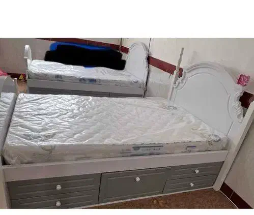 سرویس خواب بچگانه همراه با تشک و کاور تشک|تخت و سرویس خواب|چابهار, |دیوار