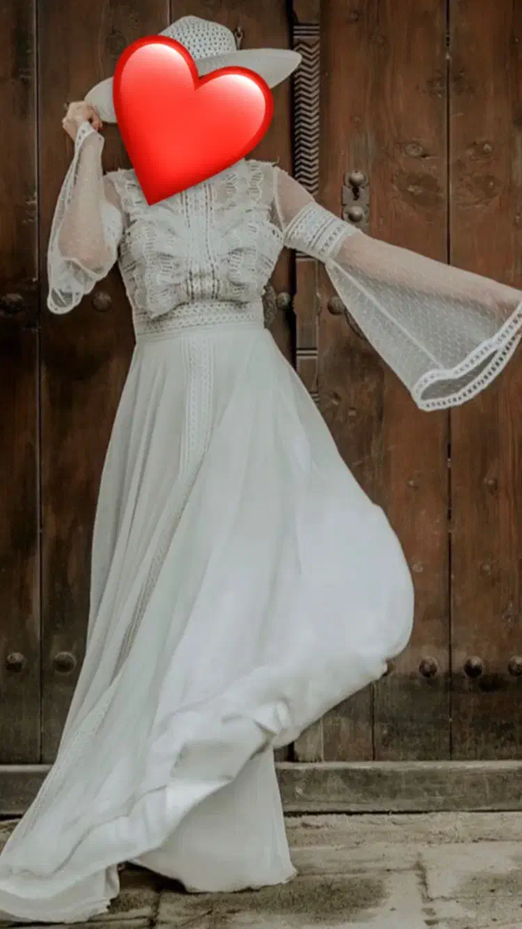 لباس تمام دانتل سفید|لباس|تهران, ایران|دیوار