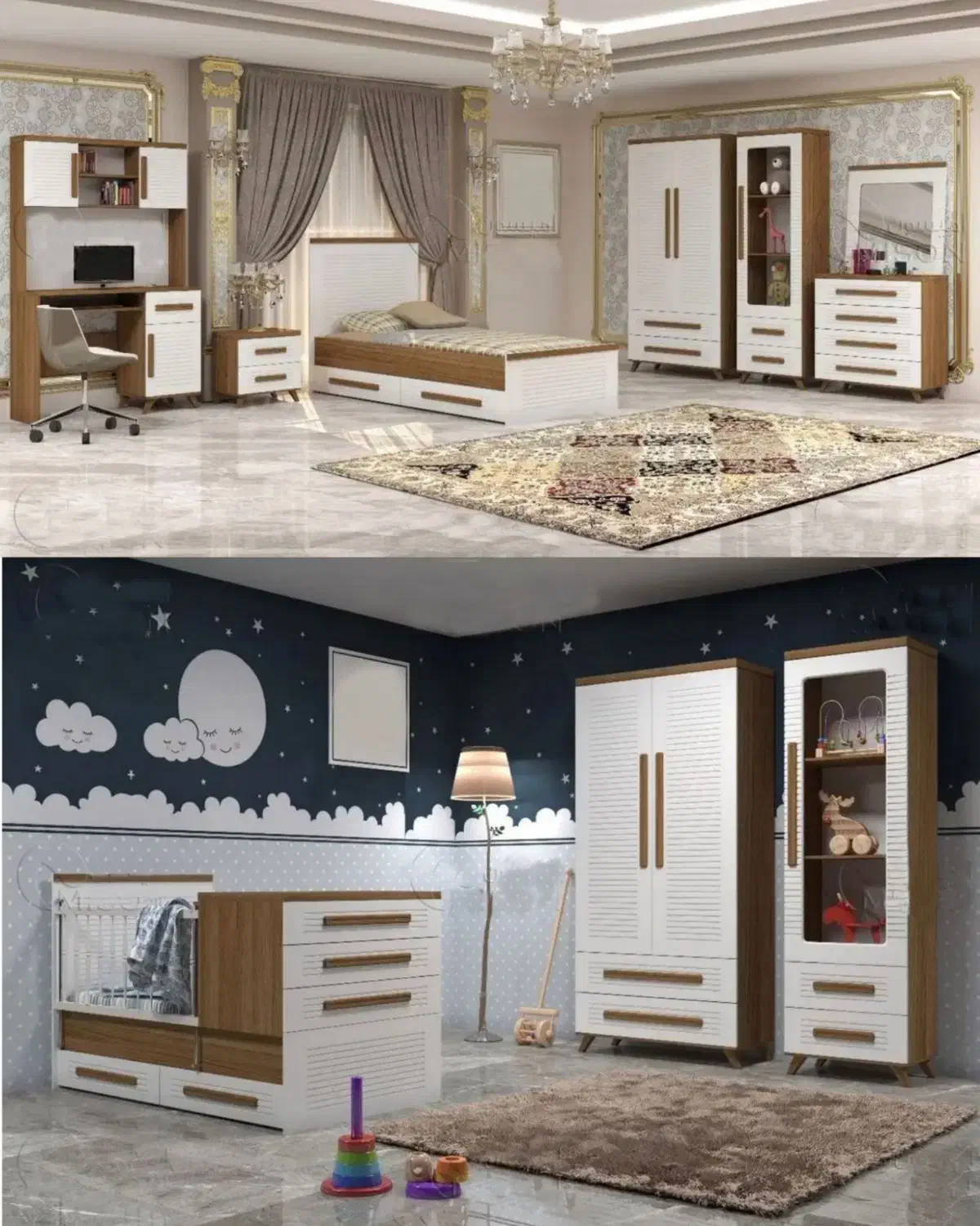 تختخواب سیسمونی کودک - نوجوان|تخت و صندلی بچه|خرم‌آباد, |دیوار