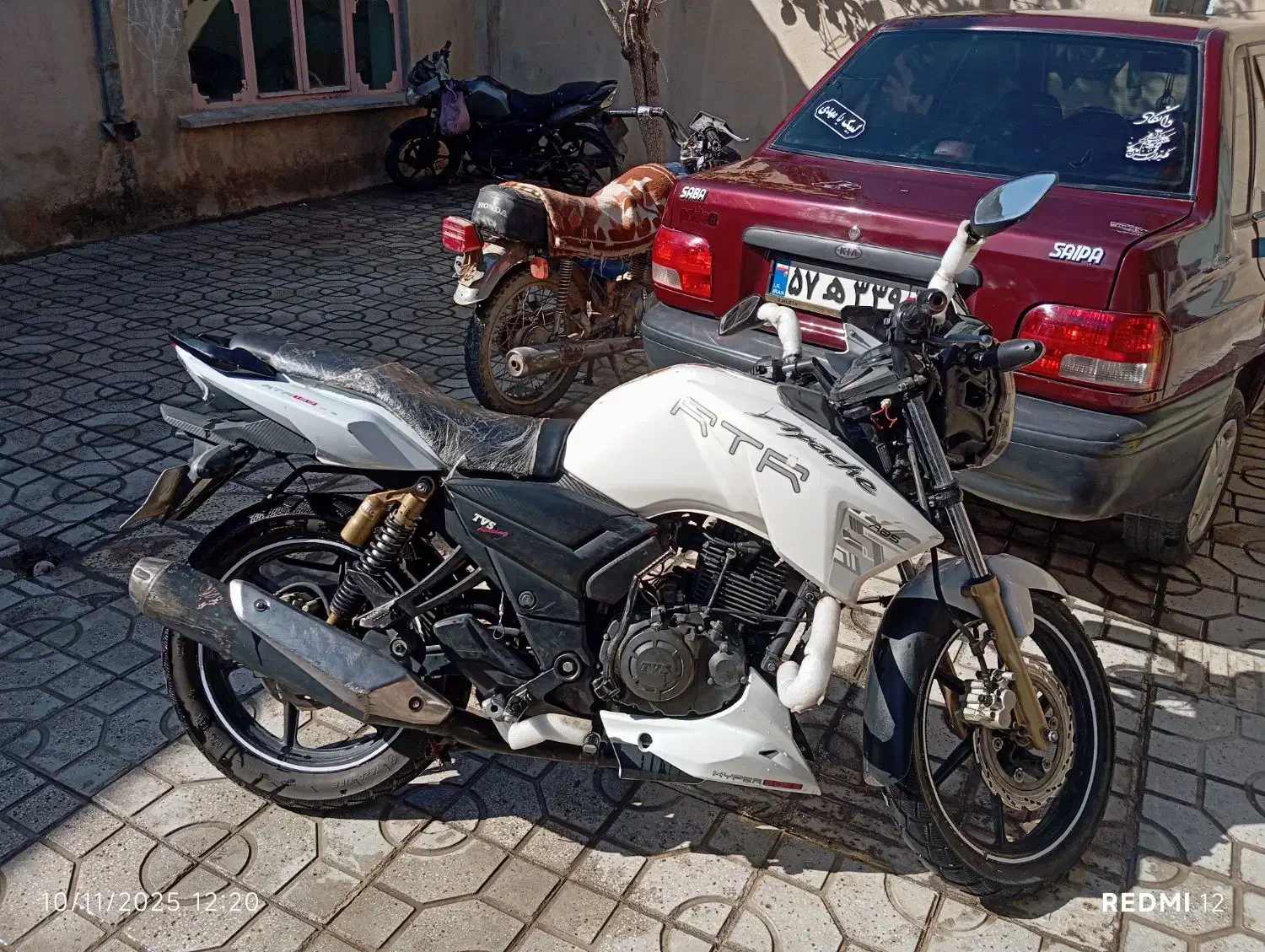 موتور آپاچی 180نیوفیس مدارک تکمیل|موتورسیکلت|هرسین, |دیوار