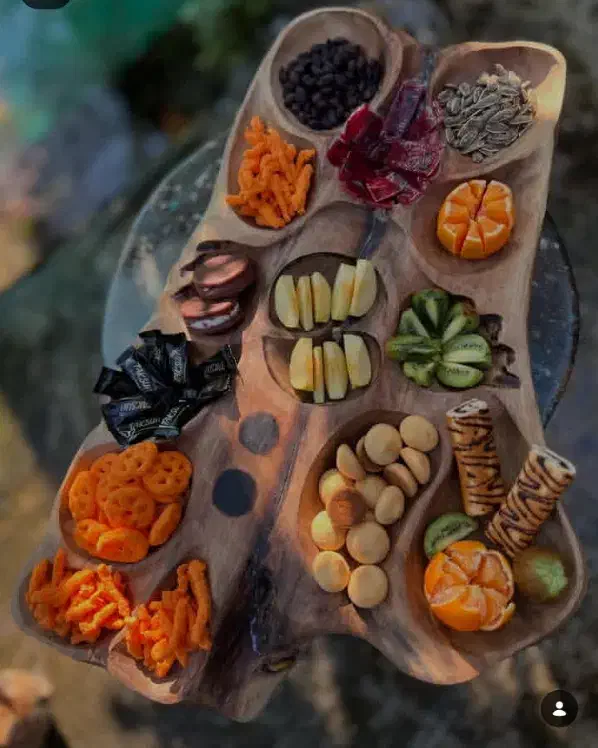 سینی های چوبی و مزه خوری|ظروف سرو و پذیرایی|خرمآباد (تنکابن), |دیوار