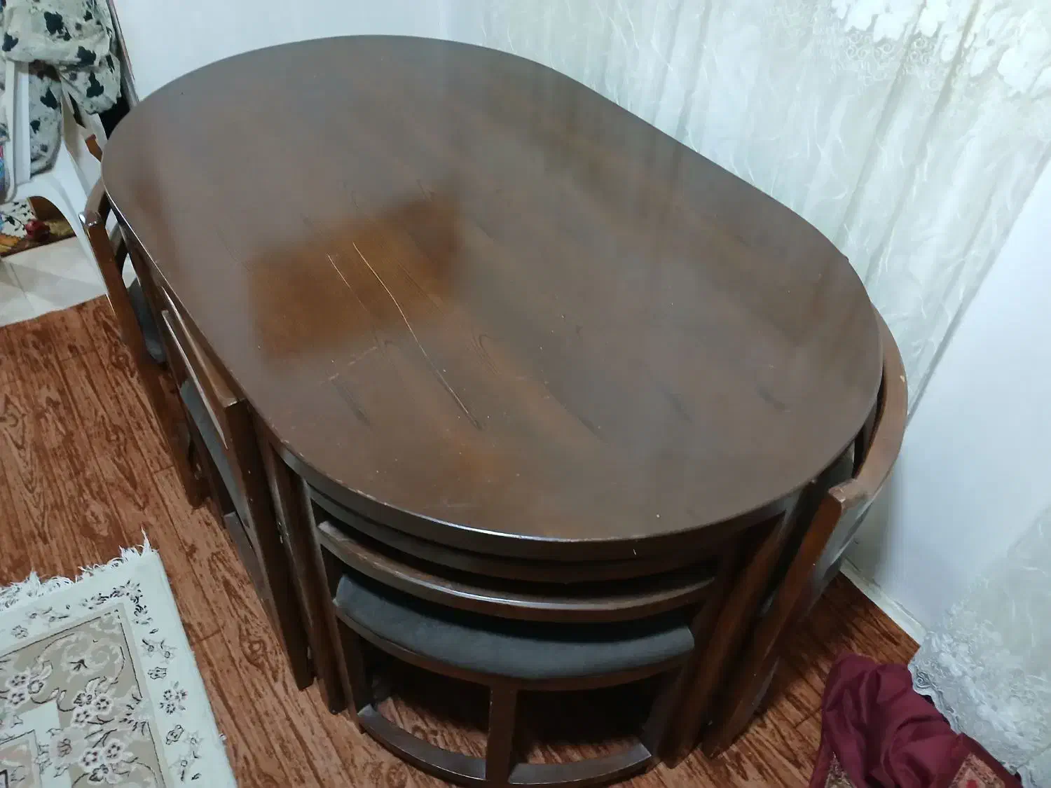 میز ناهارخوری ۶ نفره|میز و صندلی غذاخوری|فومن, |دیوار