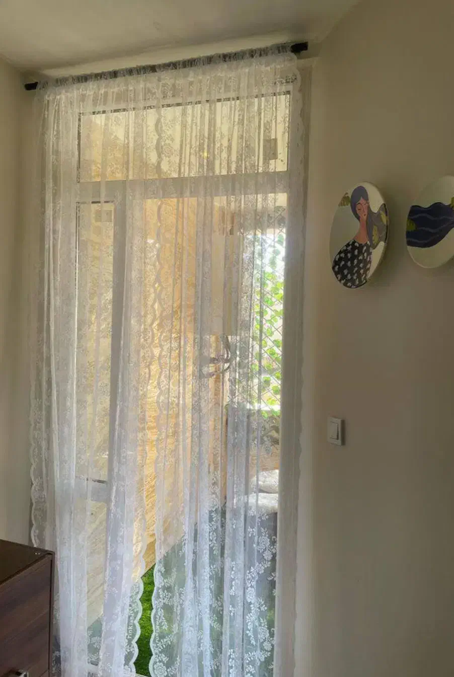 یک جفت پرده تور ایکیا نو|پرده، رانر، رومیزی|سلمانشهر, |دیوار