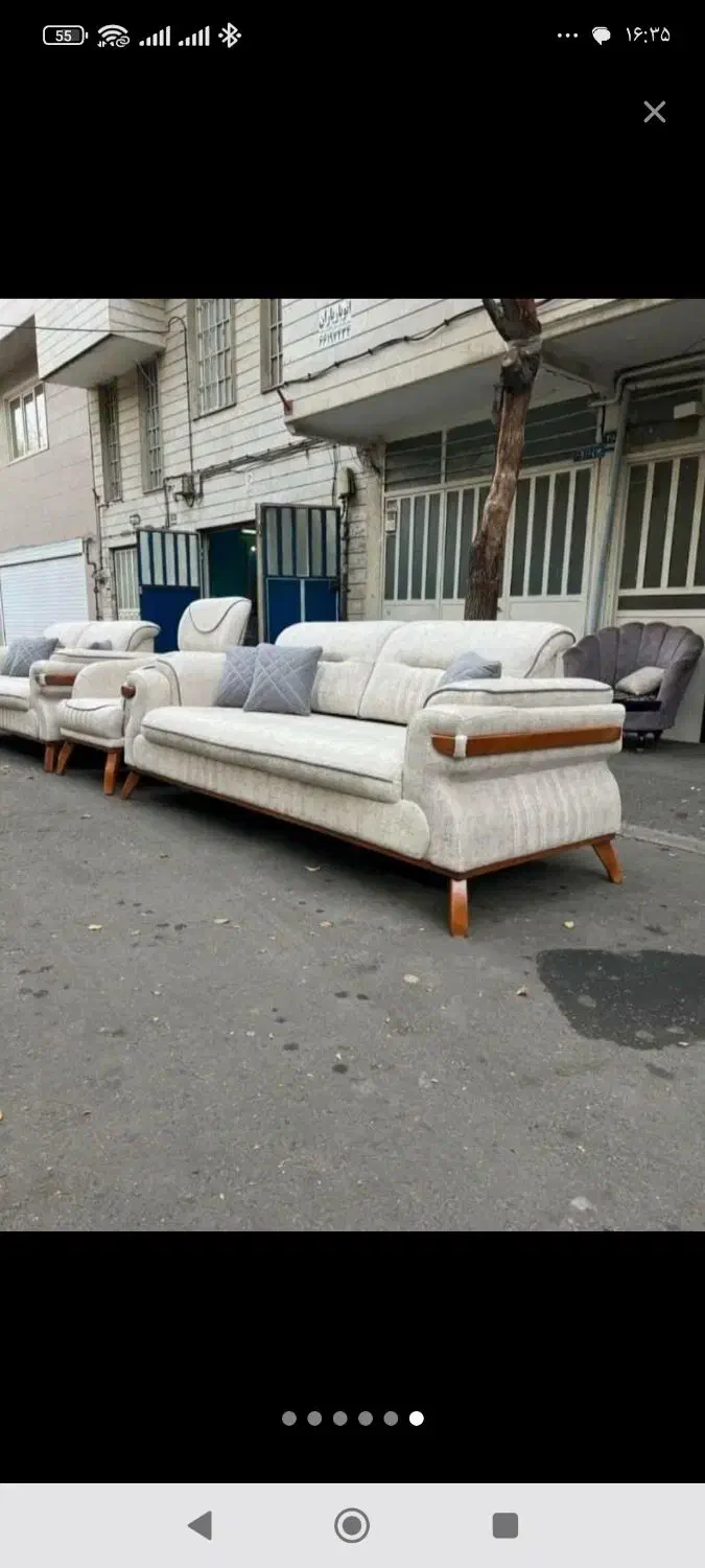 مبل شاهانه،تولیدی انصاری،با کلاف روس اصلی11111|مبلمان خانگی و میز عسلی|یاسوج, |دیوار