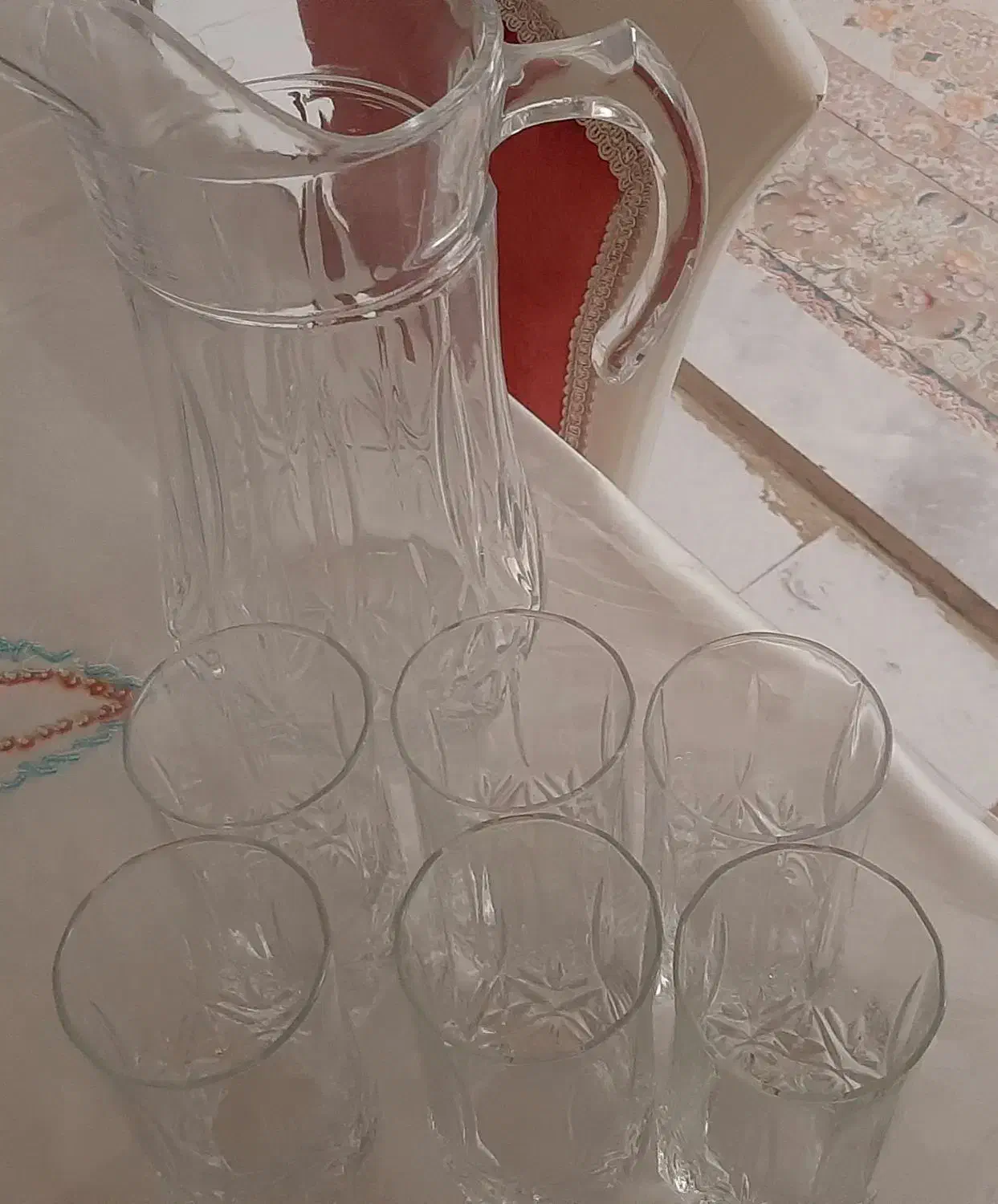 پارچ لیوان|ظروف سرو و پذیرایی|قم, علی آباد سعدگان|دیوار