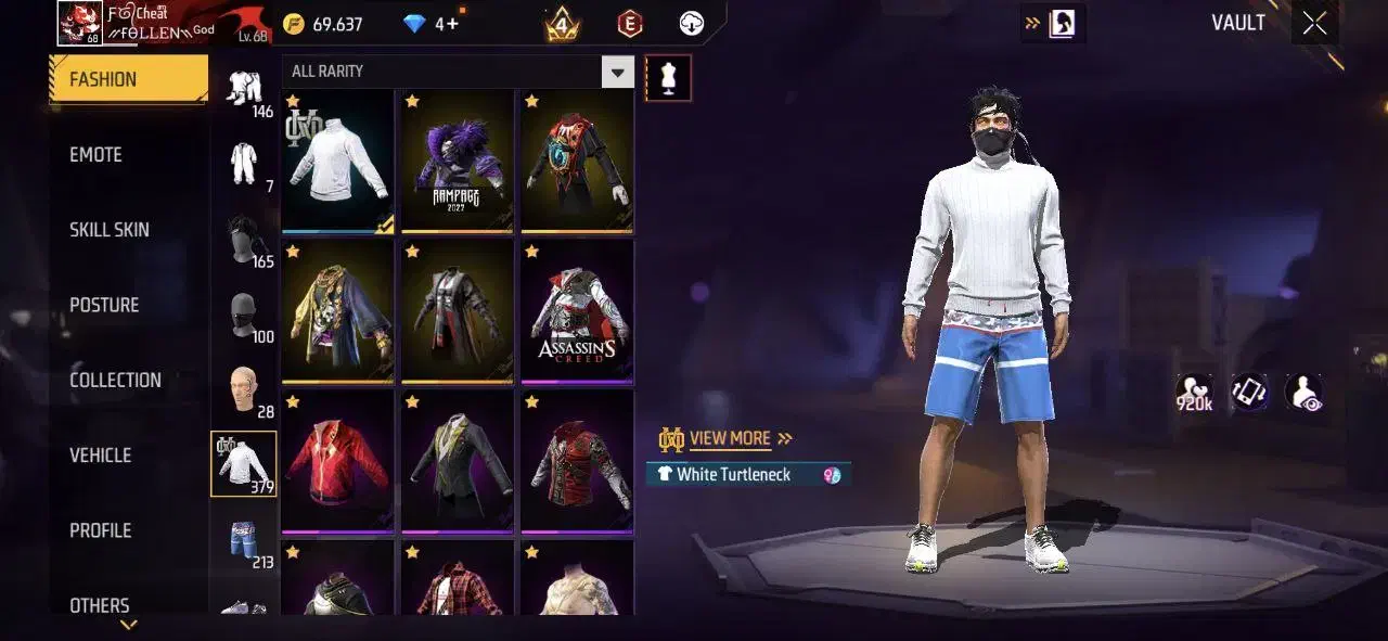 اکانت مرامی فریفایر فری فایر خفن|کنسول، بازی ویدئویی و آنلاین|شیراز, فرگاز|دیوار