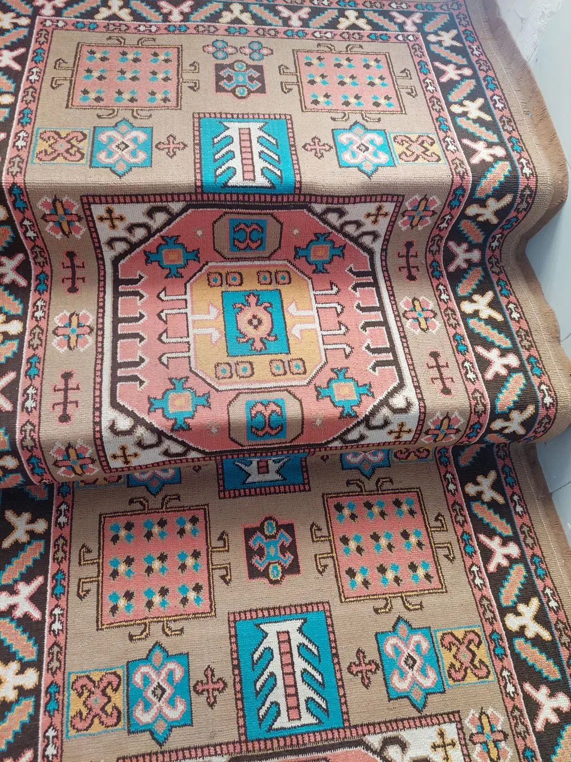 گلیم فرش تمیز|گلیم، جاجیم، گبه|تاکستان, |دیوار