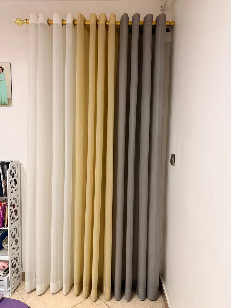 پرده پذیرایی و اتاق خواب ها|پرده، رانر، رومیزی|صومعه‌سرا, |دیوار