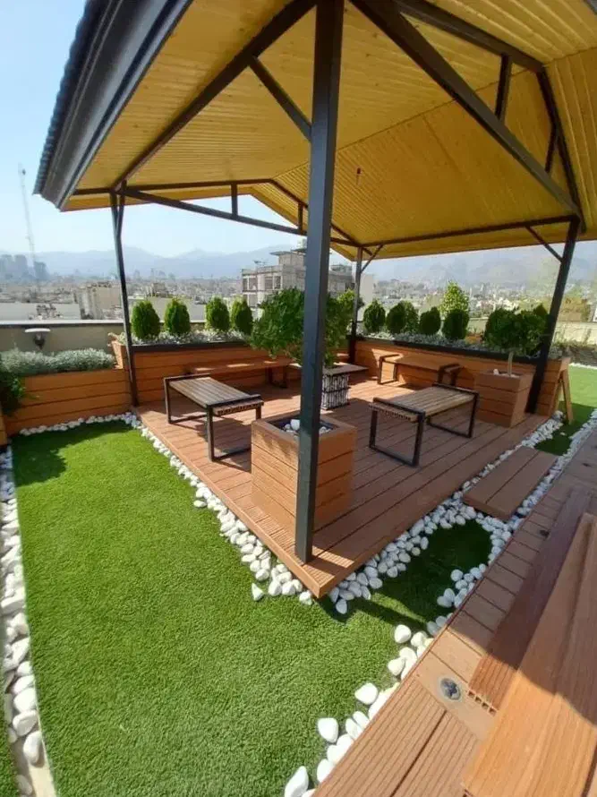 سعادت آباد / 162متر / نما رومی شیک / روف‌ گاردن