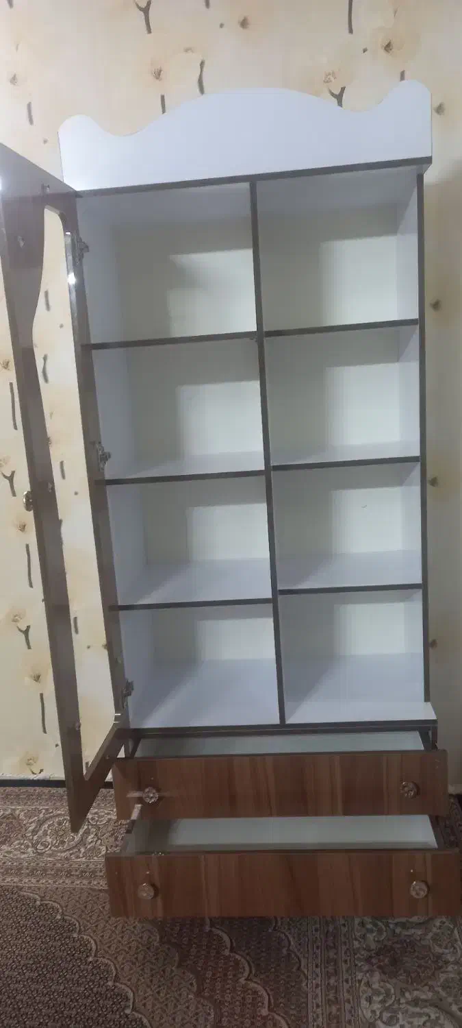 کتابخانه MDF در حد نو|کتابخانه، شلف، قفسه‌های دیواری|اردبیل, |دیوار