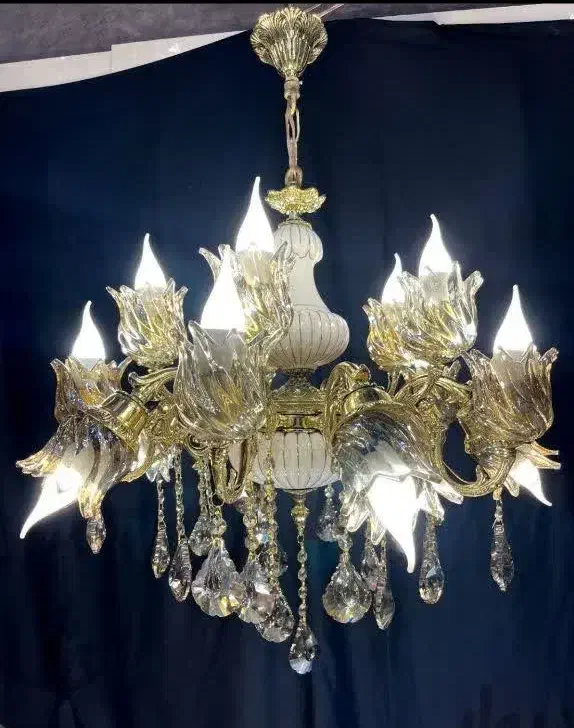 لوستر برنز سرامیک مدل خطی ۲|لوستر و چراغ آویز|قم, نیروگاه|دیوار