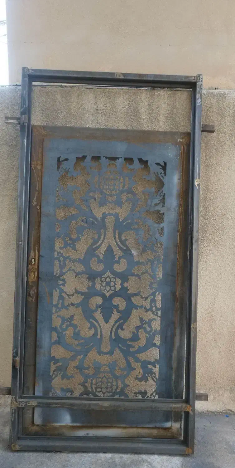 درب فلزی cnc یک لنگه|مصالح و تجهیزات ساختمان|آبدانان, |دیوار