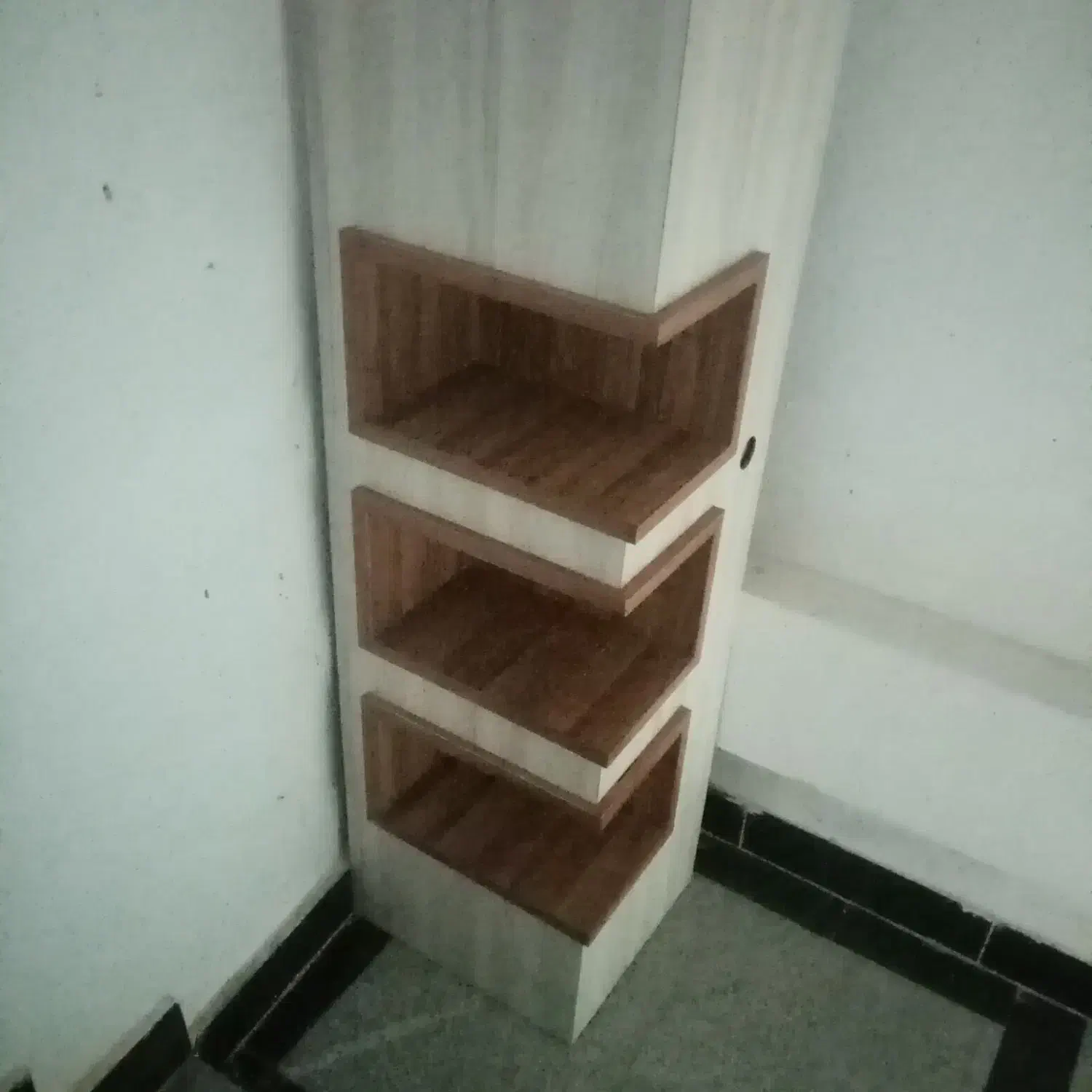 فروشی ام دی اف سه طبقه مخصوص جاکتابی دکوری وغیره|کتابخانه، شلف، قفسههای دیواری|کردکوی, |دیوار