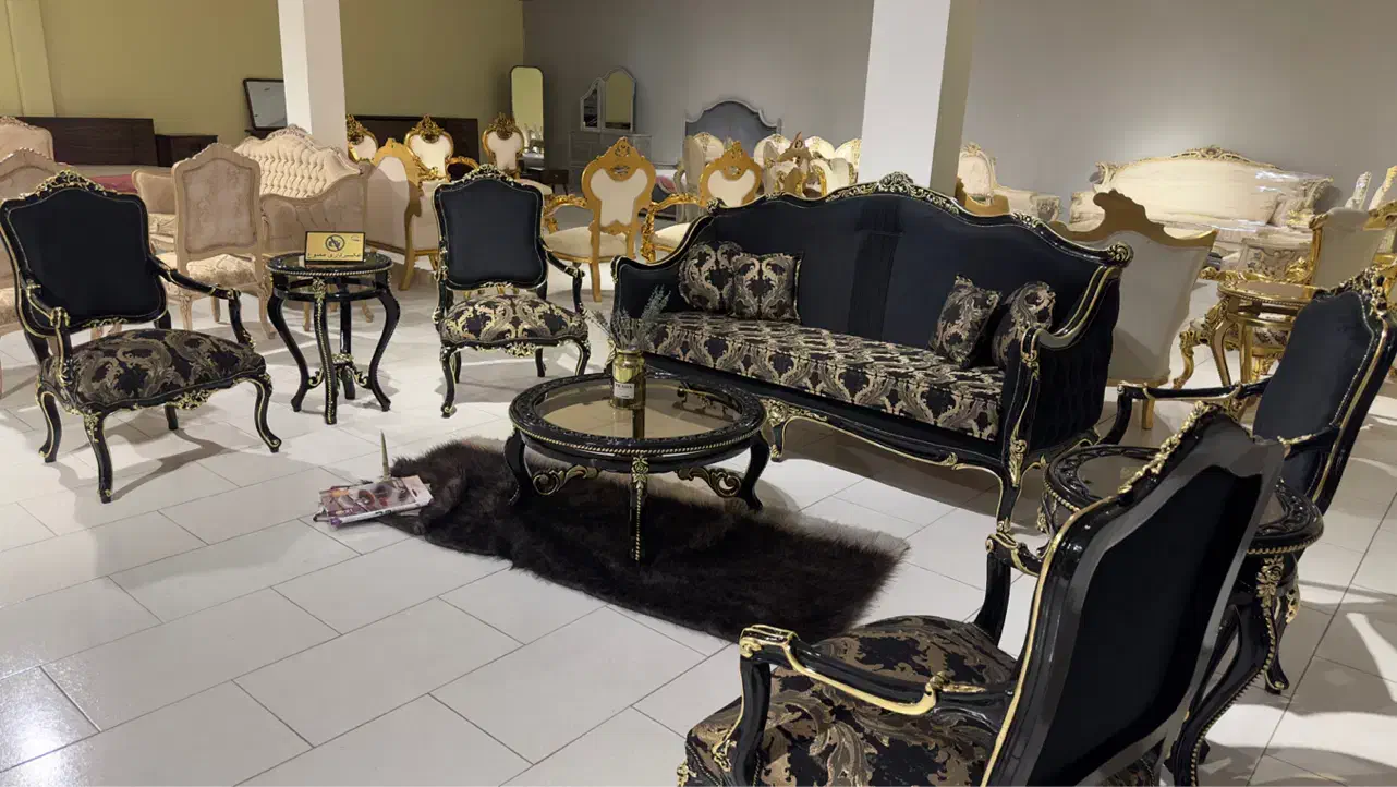 مبل استیل و سلطنتی ۷ نفره فرانسوی|مبلمان خانگی و میز عسلی|مشهد, وکیل‌آباد|دیوار