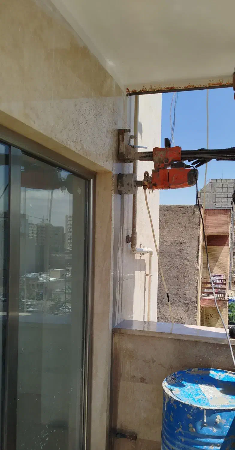 کرگیری برش بتن مسلح کاشت میلگرد تخصصی|خدمات پیشه و مهارت|تبریز, |دیوار