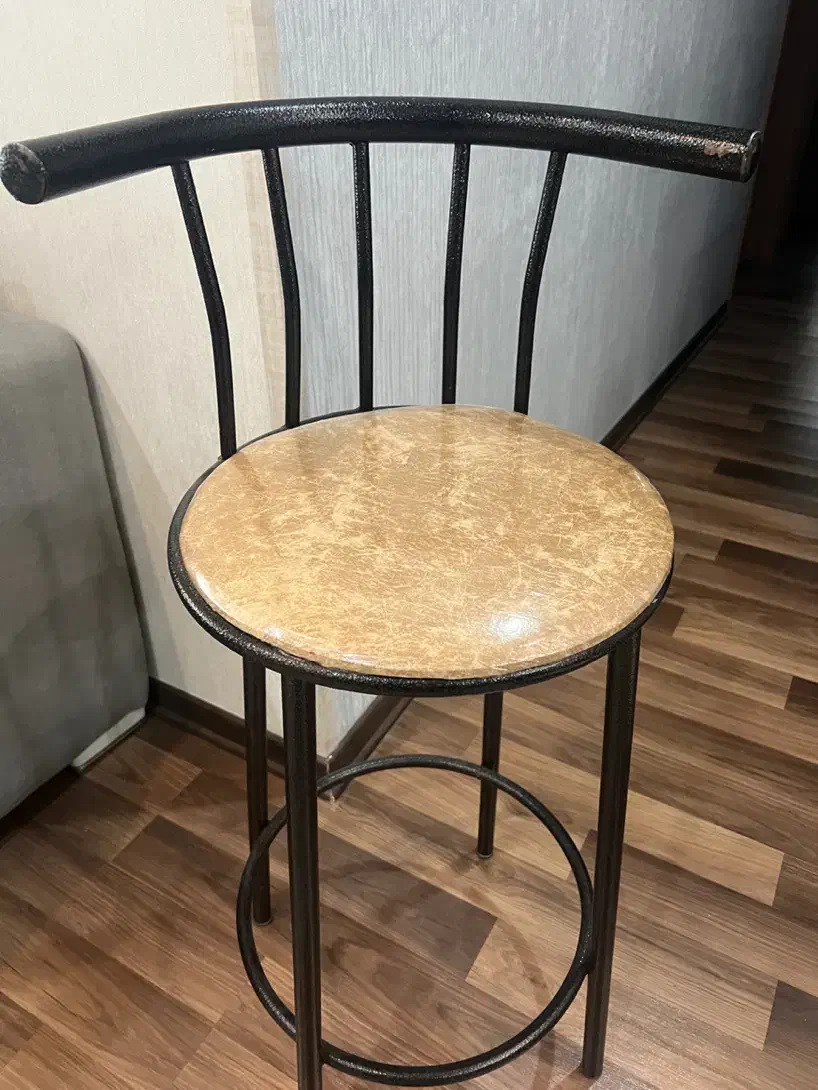 صندلی پایه بلند فلزی|صندلی و نیمکت|گنبد کاووس, |دیوار