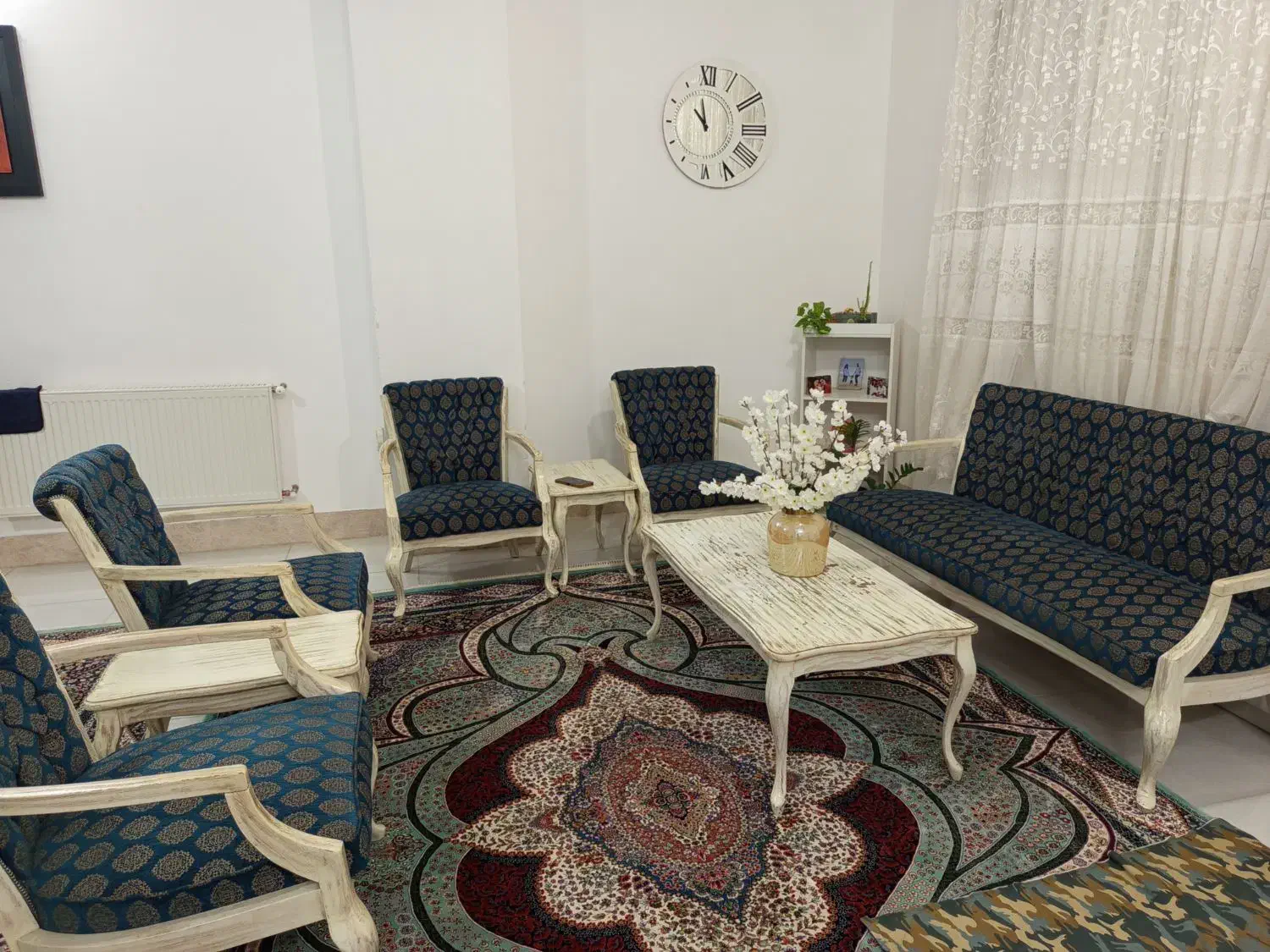 مبل هفت نفره چوب راش کرجستان|مبلمان خانگی و میز عسلی|دلیجان, |دیوار