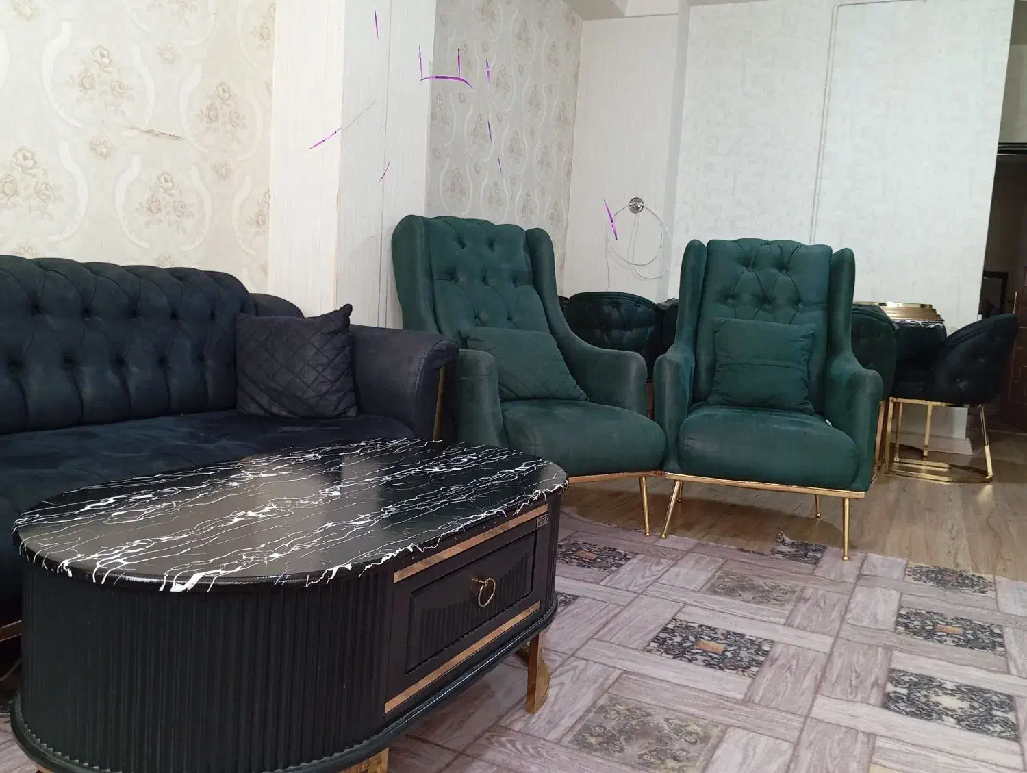 سرویس مبل ۵ نفره|مبلمان خانگی و میز عسلی|ماکو, |دیوار