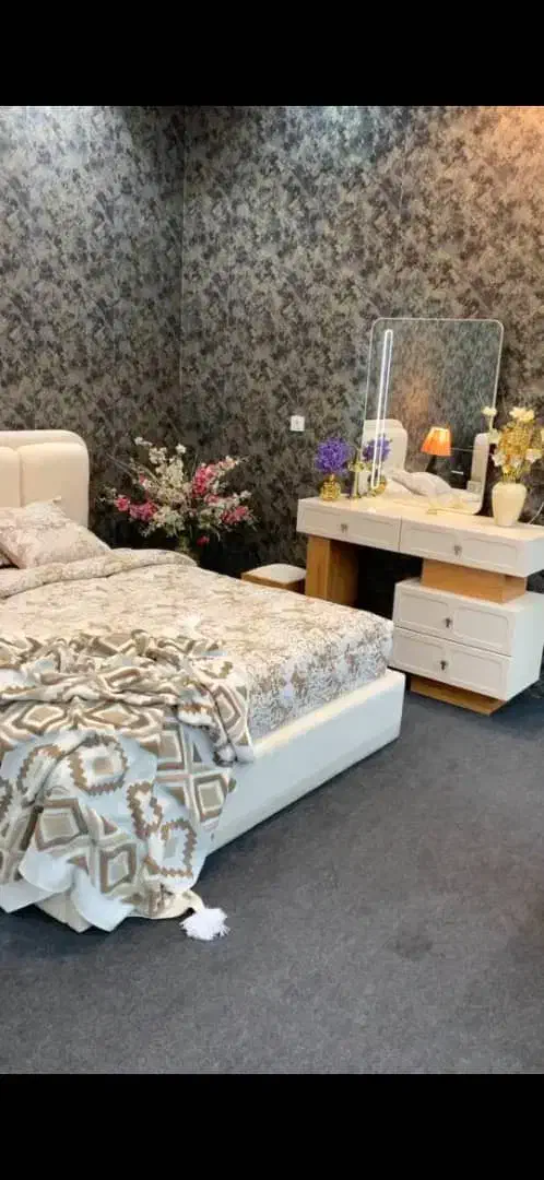 سرویس خواب تدی کامل MDF درجه یک|تخت و سرویس خواب|خمینی‌شهر, |دیوار