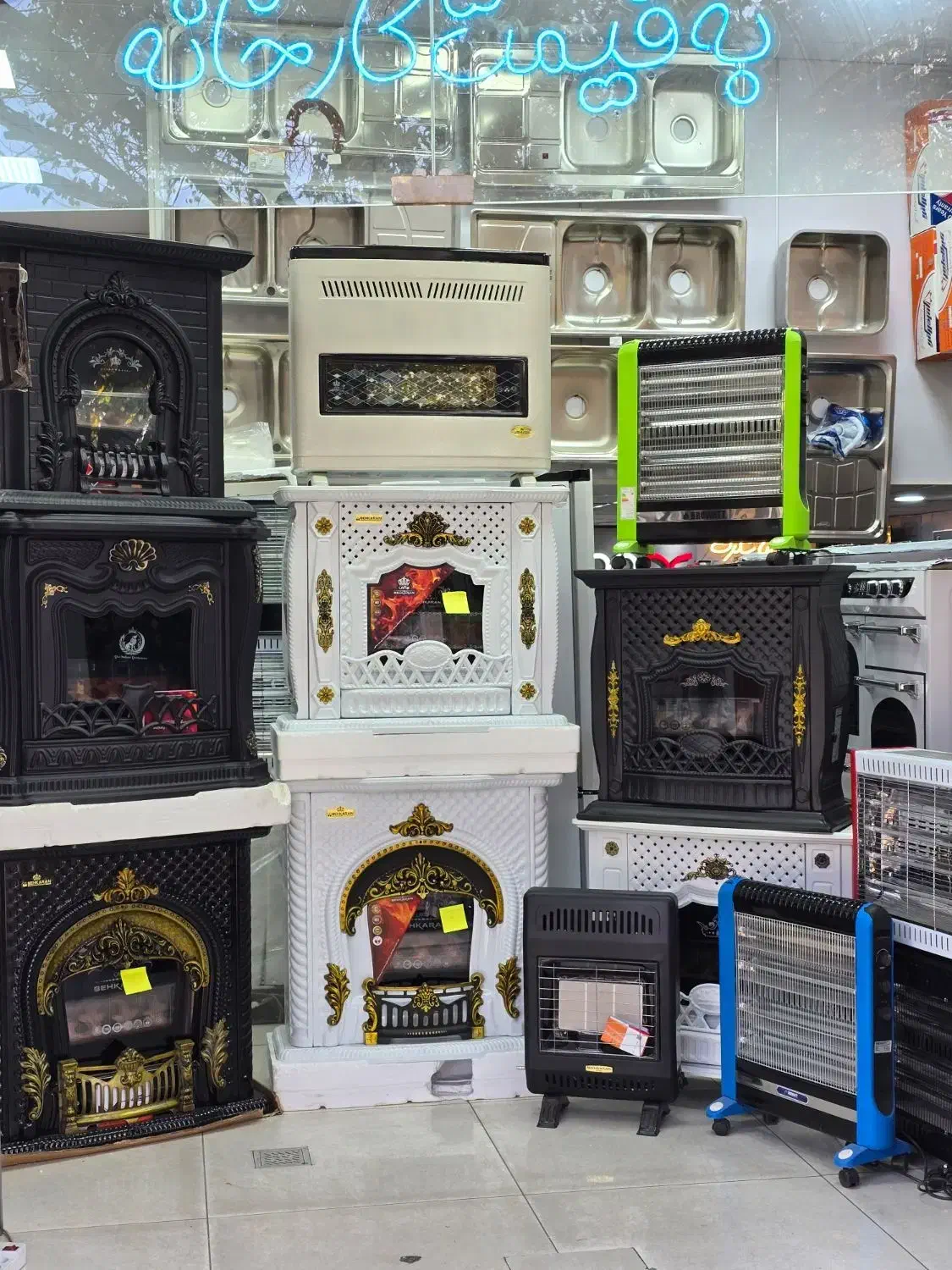 بخاری گازی بدون دودکش نیو/سفالی و ساده/شاه کالا|بخاری، هیتر، شومینه|سقز, |دیوار