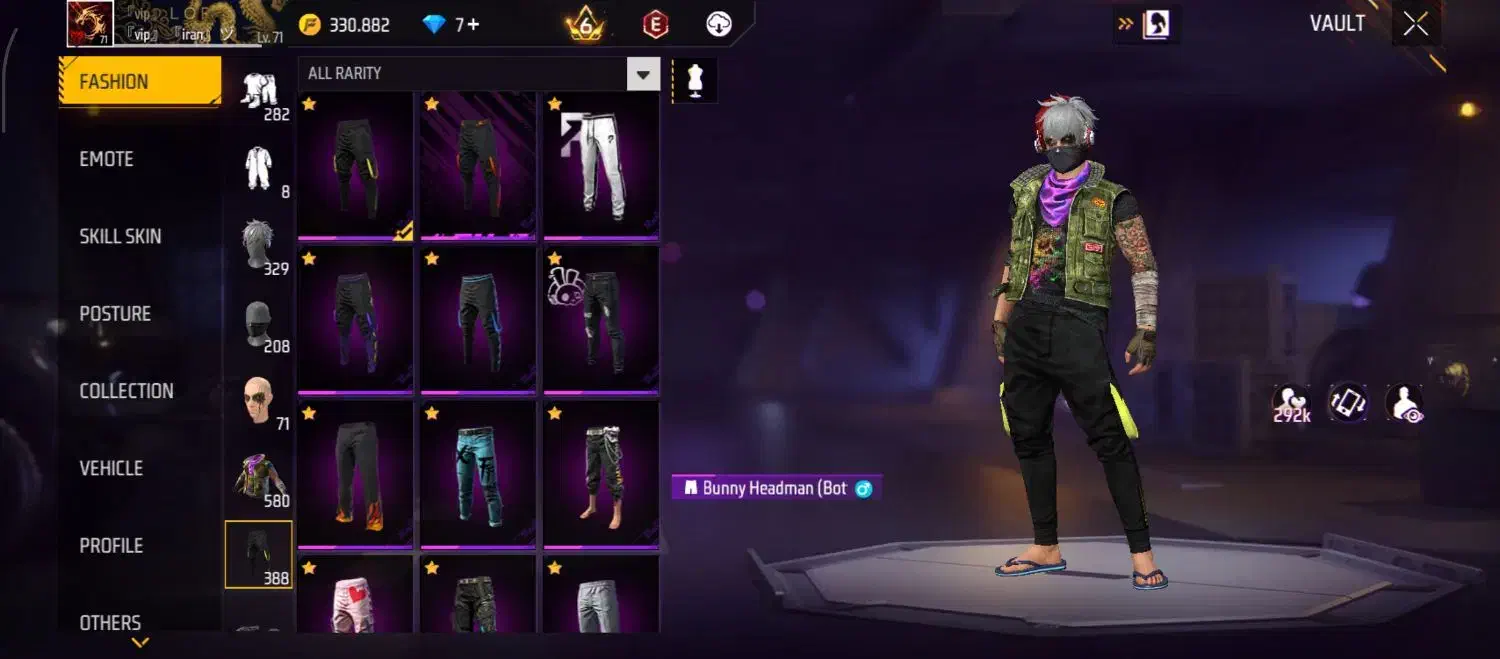 اکانت فری فایر لول 71|کنسول، بازی ویدئویی و آنلاین|مشهد, پورسینا|دیوار