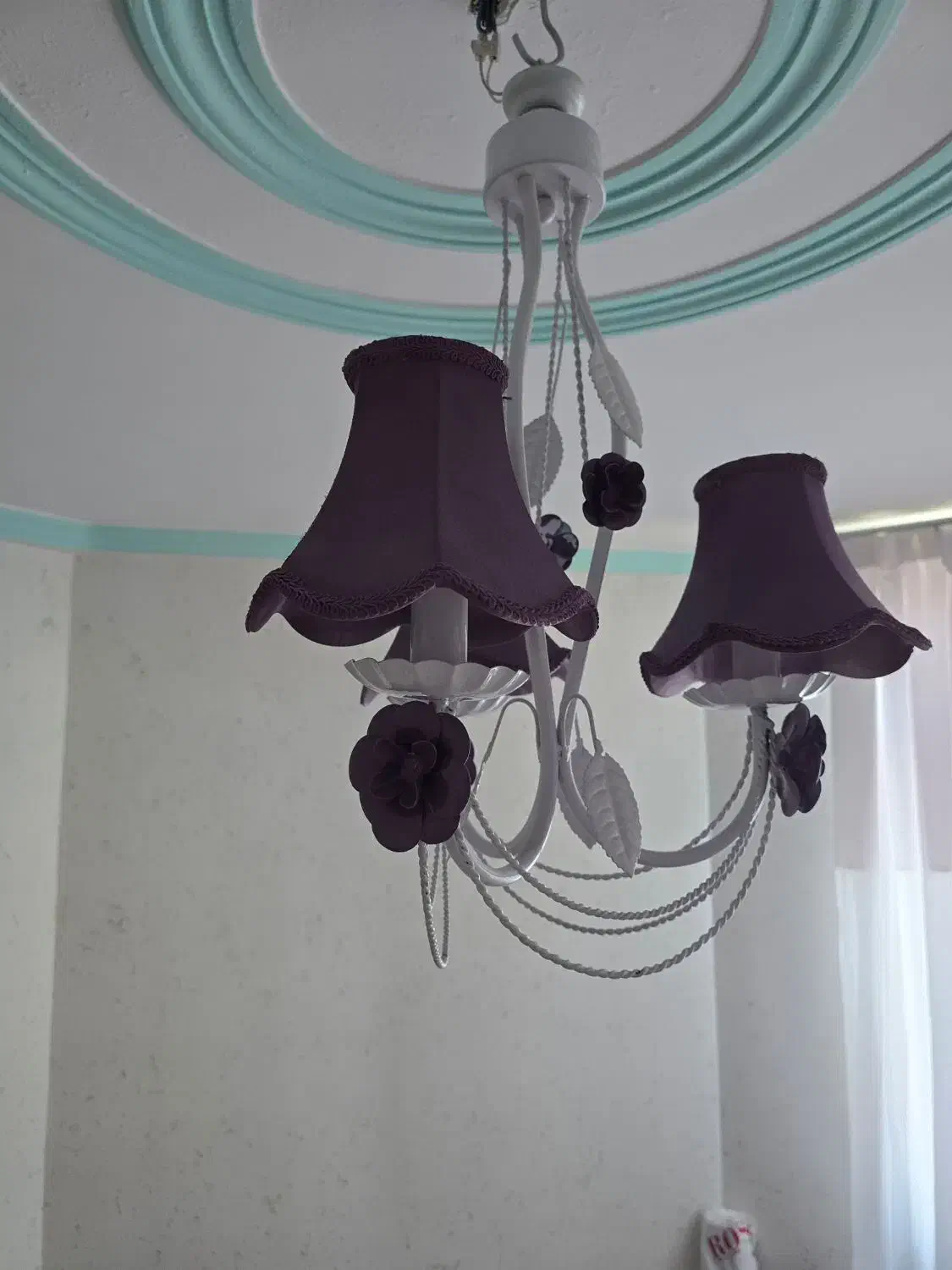 یک عدد لوستر و دوعدد اباژور ست|لوستر و چراغ آویز|سمنان, |دیوار