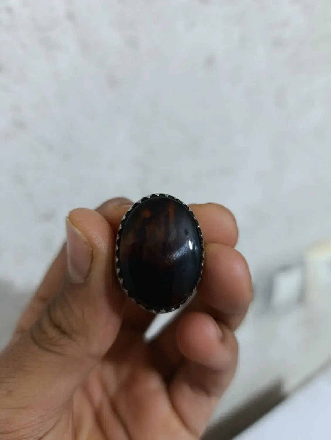 انگشتر عقیق کبود|کلکسیون اشیاء عتیقه|برازجان, |دیوار