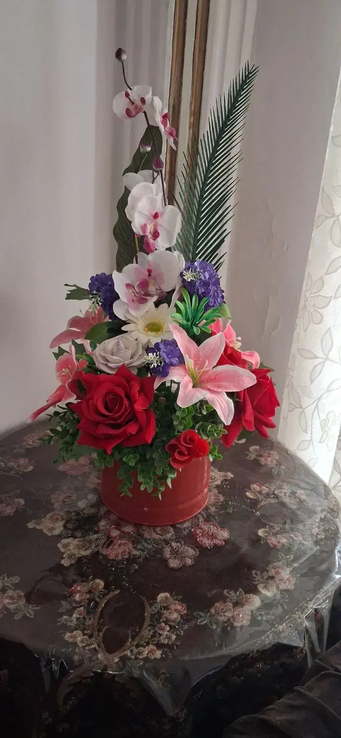 گلدان زیبا|گل مصنوعی|مشهد, خواجه ربیع|دیوار