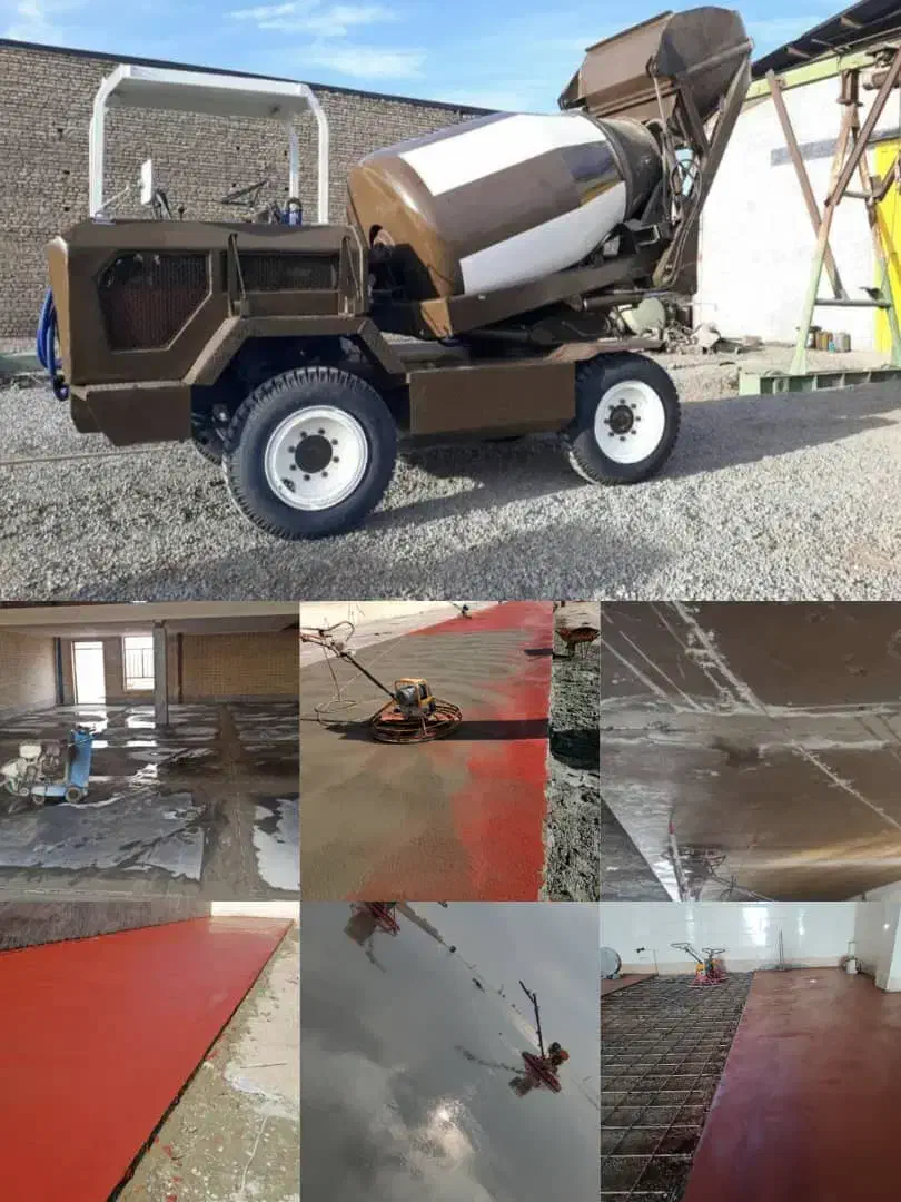 بتن ریزی کف با ماله پروانه ای واجاره اتومیکسر|خدمات پیشه و مهارت|ایرانشهر, |دیوار