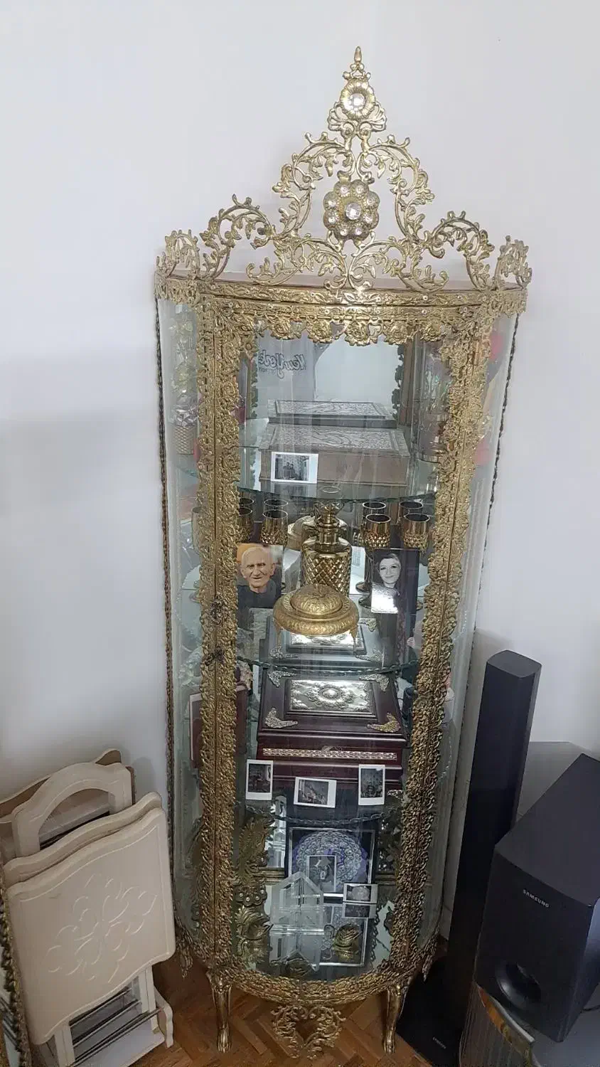 بوفه و ساعت برنز|بوفه، ویترین، کنسول|تهران, یافت آباد شمالی|دیوار