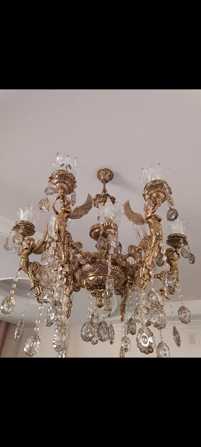 لوستر برنجی|لوستر و چراغ آویز|نسیمشهر, |دیوار