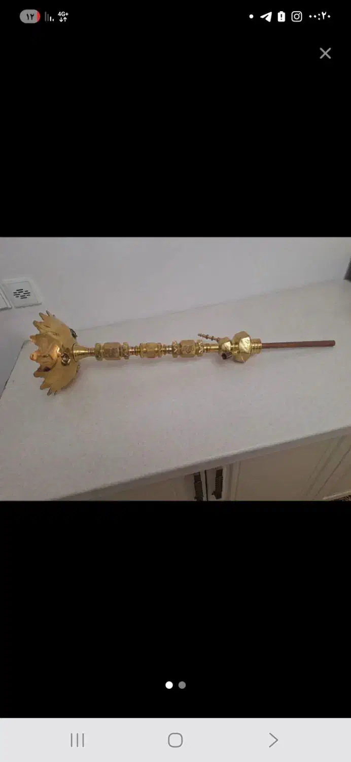 تنه قلیون برنجی|صنایع دستی و سایر لوازم تزئینی|قدس, شهر‌قدس|دیوار