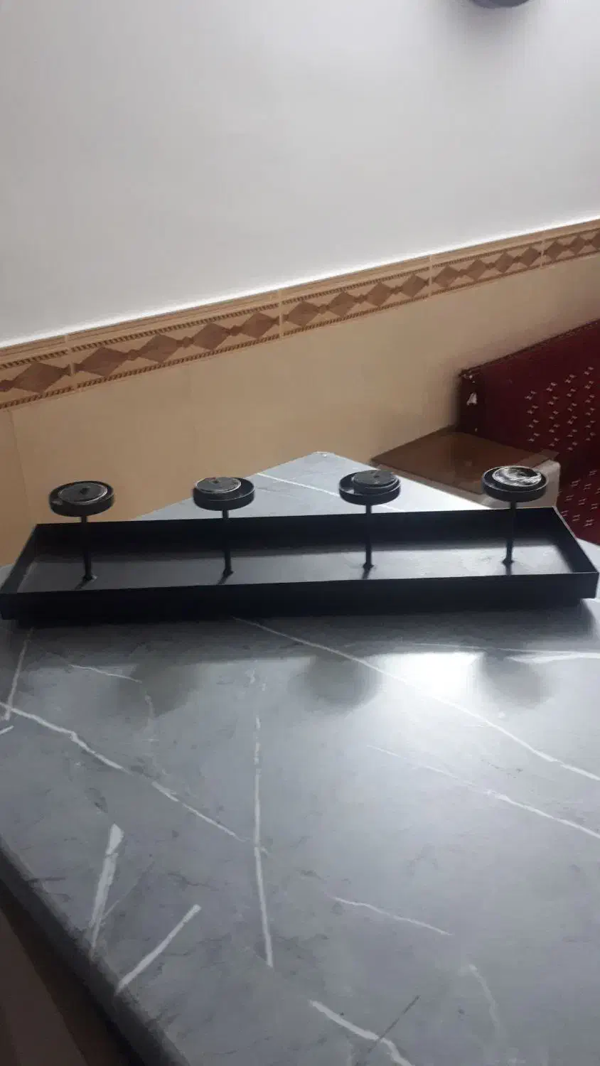 جاشمعی فلزی رنگ مشکی|صنایع دستی و سایر لوازم تزئینی|بجنورد, |دیوار