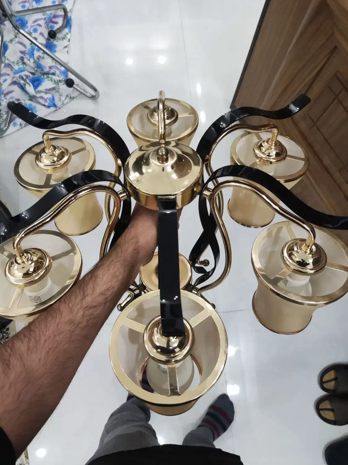 دو عدد لوستر باهم میفروشم|لوستر و چراغ آویز|قم, میرزائیه|دیوار