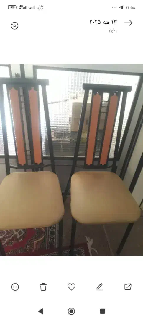 میزوصندلی فلزی ۶۰۰|میز و صندلی غذاخوری|ساوه, |دیوار