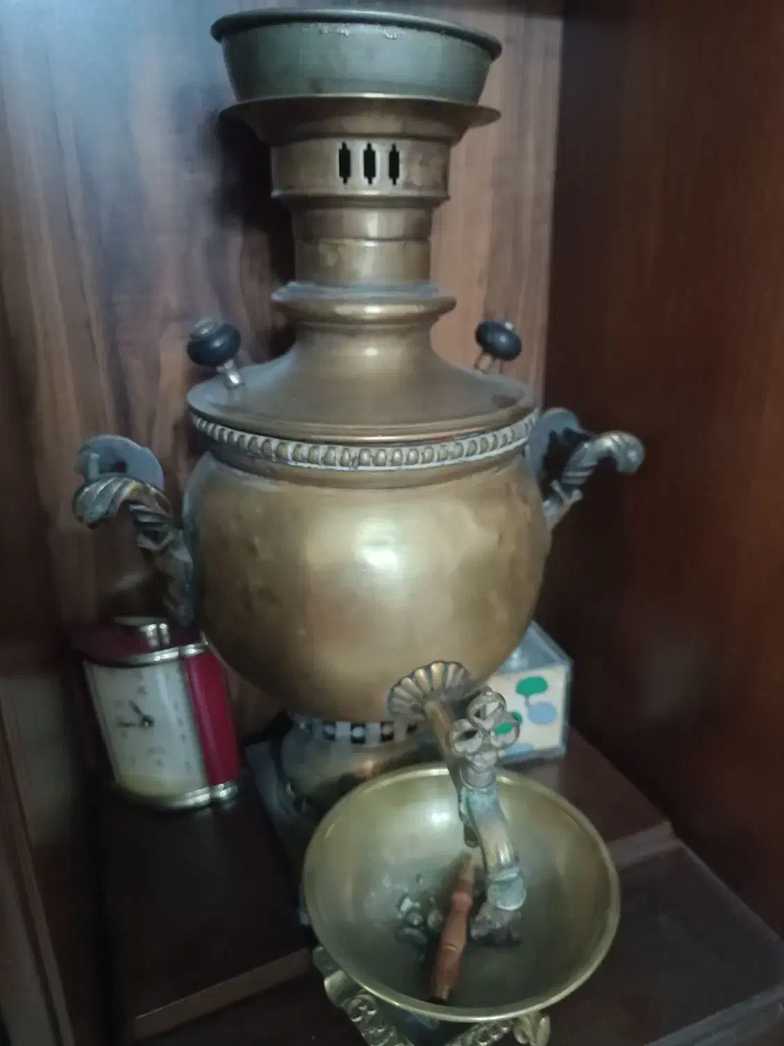 سماور زغالی عتیقه روسی شناسنامه دار|کلکسیون اشیاء عتیقه|ملارد, |دیوار