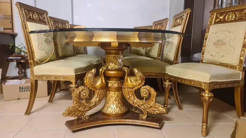 مبلمان سلطنتی 17 نفره به همراه میز ناهار خوری|مبلمان خانگی و میز عسلی|کرج, عظیمیه|دیوار