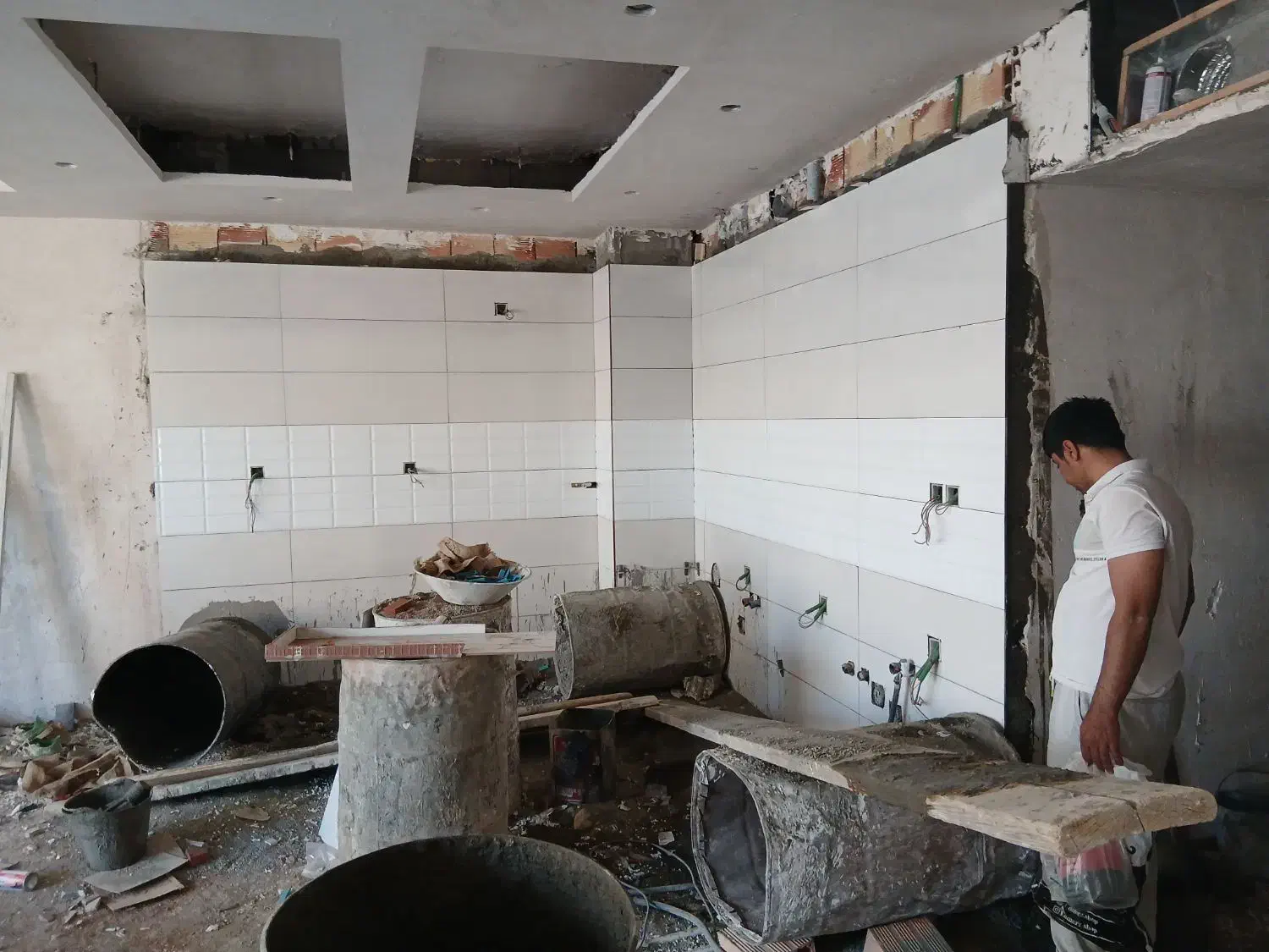 سنگ کاری کاشی کاری گچکاری|خدمات پیشه و مهارت|اسلام‌شهر, شهرک واوان|دیوار