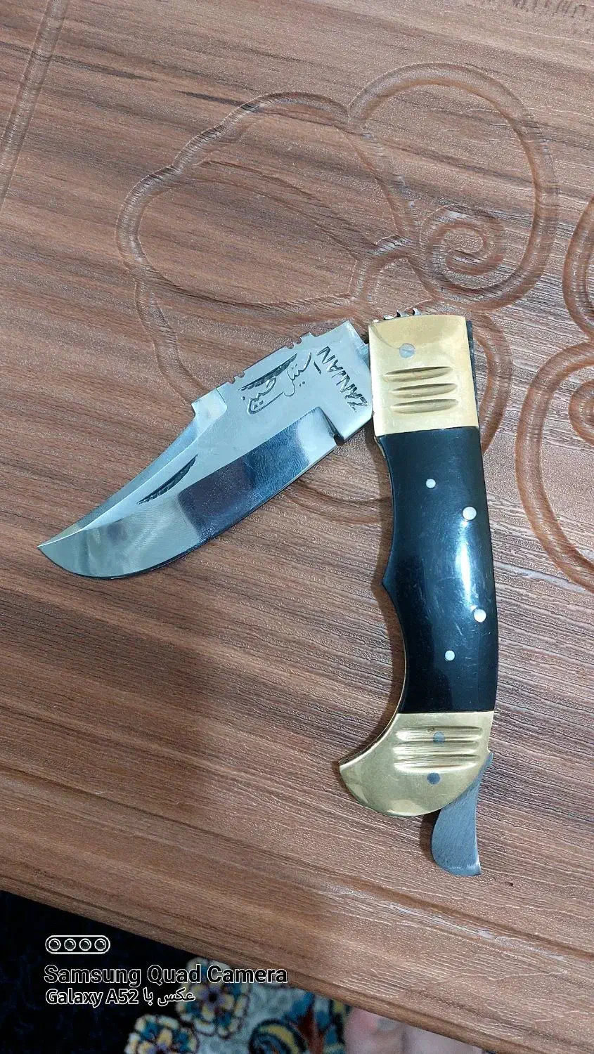 چاقوی دنده ای استیل تیز|کلکسیون اشیاء عتیقه|اهواز, زندوکیلی|دیوار
