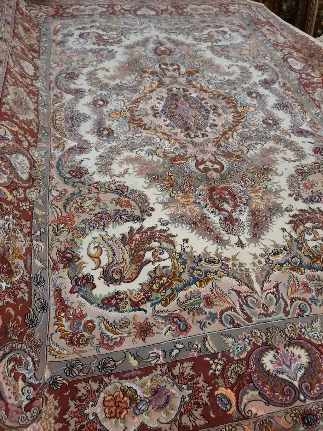 ازبافنده وشرایطی فرش دستباف جفت9متر موج مهر تبریز|فرش|کرج, فاز ۱ مهرشهر|دیوار