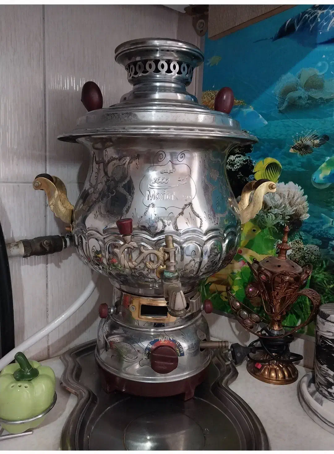 سماور سالم وزیبا درحدنو|سماور، چای‌ساز، قهوه‌ساز|محمدشهر, محمدشهر|دیوار